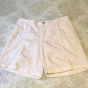 Lilly Pulitzer solid white patchwork shorts